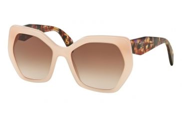 Image of Prada PR16RS Sunglasses UEW0A6-56 - Opal Pink Frame, Brown Gradient Lenses