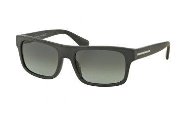 Image of Prada PR18PS Sunglasses TFZ2D0-59 - Matte Grey Frame, Light Grey Gradient Dark Grey Lenses