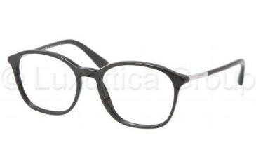 Image of Prada PR19OV Progressive Prescription Eyeglasses 1AB1O1-5017 - Black Frame