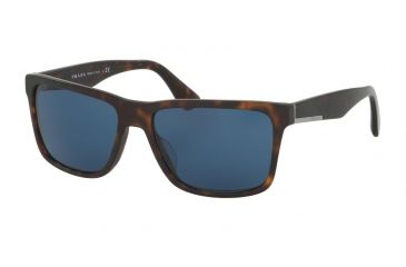 Image of Prada PR19SSF Bifocal Prescription Sunglasses PR19SSF-HAQ5P2-59 - Lens Diameter 59 mm, Frame Color Matte Havana