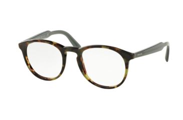Image of Prada PR19SVF Bifocal Prescription Eyeglasses LAB1O1-50 - Top Black/matte Tortoise Frame