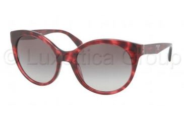 Image of Prada PR23OS Progressive Prescription Sunglasses PR23OS-KAQ0A7-5620 - Lens Diameter 56 mm, Frame Color Red Havana