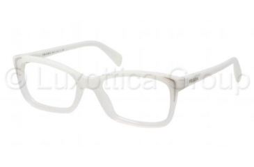Image of Prada PR23OV Bifocal Prescription Eyeglasses JAI1O1-5217 - Ivory Gradient Frame, Demo Lens Lenses