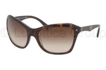 Image of Prada PR24NS Sunglasses 2AU6S1-6118 - Havana Brown Gradient