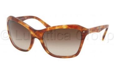 Image of Prada PR24NS Sunglasses 4BW6S1-6118 - Light Havana Brown Gradient