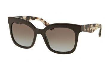 Image of Prada PR24QSF Progressive Prescription Sunglasses PR24QSF-DHO4S2-53 - Lens Diameter 53 mm, Frame Color Brown