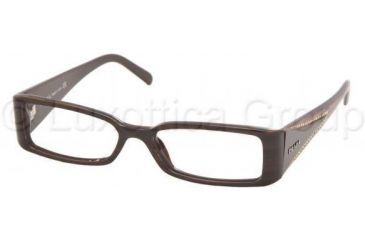 Image of Prada PR25IV Bifocal Prescription Eyeglasses 7N61O1-5015 - Black Ebony 