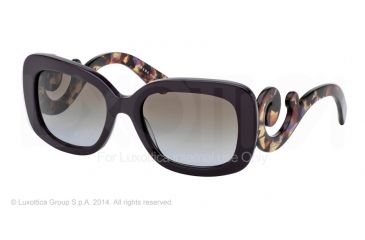Image of Prada PR27OS Sunglasses ROM6P1-54 - Violet Frame, Violet Gradient Brown Lenses