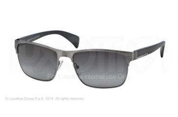 Image of Prada PR51OS Progressive Prescription Sunglasses PR51OS-DHG5W1-58 - Lens Diameter 58 mm, Frame Color Antique Brushed Gunmetal