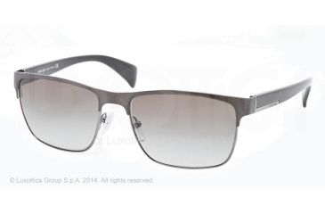 Image of Prada PR51OS Progressive Prescription Sunglasses PR51OS-SL34M1-58 - Lens Diameter 58 mm, Frame Color Brushed Black