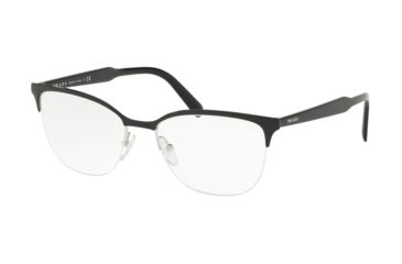 Image of Prada PR53VV Progressive Prescription Eyeglasses, 53mm, Top Black/silver, PR53VV-1AB1O1-53-PRO
