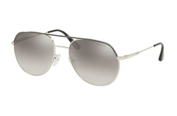 Image of Prada PR55US Sunglasses 3295O0-57 - , Gradient Grey Mirror Silver Lenses