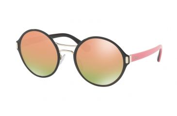 Image of Prada PR57TS Bifocal Prescription Sunglasses PR57TS-AAV5L2-54 - Lens Diameter 54 mm, Frame Color Black/pale Gold