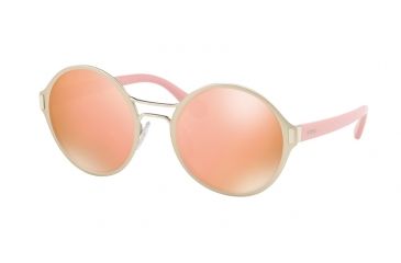 Image of Prada PR57TS Bifocal Prescription Sunglasses PR57TS-EAG6S0-54 - Lens Diameter 54 mm, Frame Color Matte Pale Gold/pale Gold