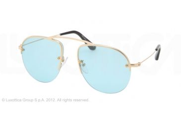 Image of Prada PR58OS Single Vision Prescription Sunglasses PR58OS-5AK0B5-52 - Lens Diameter 52 mm, Frame Color Gold