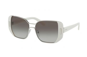 Image of Prada PR59SS Bifocal Prescription Sunglasses PR59SS-USB0A7-54 - Lens Diameter 54 mm, Frame Color Silver/ivory
