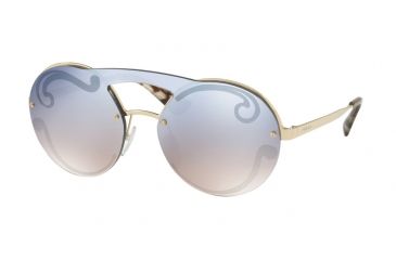 Image of Prada PR65TS Sunglasses ZVN0D0-36 - Pale Gold Frame