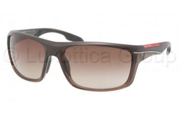 Image of Prada PS01NS Sunglasses GAJ6S1-6318 - Brown Demi Shiny Frame, Brown Gradient Lenses
