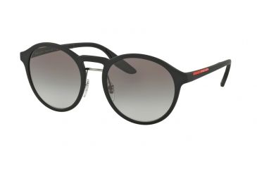 Image of Prada PS01SS Progressive Prescription Sunglasses PS01SS-DG00A7-53 - Lens Diameter 53 mm, Frame Color Black Rubber