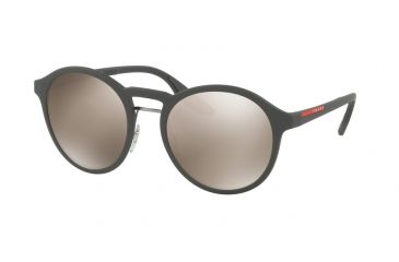 Image of Prada PS01SS Progressive Prescription Sunglasses PS01SS-TFZ1C0-53 - Lens Diameter 53 mm, Frame Color Grey Rubber