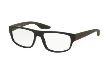 Image of Prada PS03GV Progressive Prescription Eyeglasses 1AB1O1-53 - Black Frame