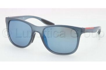 Image of Prada PS03OS Progressive Prescription Sunglasses PS03OS-JAP9P1-5518 - Lens Diameter 55 mm, Frame Color Avio Demi Shiny