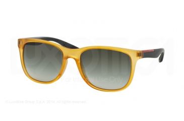 Image of Prada PS03OS Progressive Prescription Sunglasses PS03OS-TWX0A7-55 - Lens Diameter 55 mm, Frame Color Matte Orange