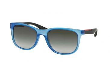 Image of Prada PS03OS Progressive Prescription Sunglasses PS03OS-TWY0A7-55 - Lens Diameter 55 mm, Frame Color Matte Blue