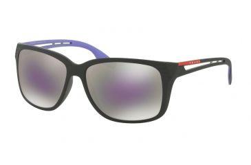 Image of Prada PS03TS Progressive Prescription Sunglasses PS03TS-1BO140-59 - Lens Diameter 59 mm, Frame Color Mate Black