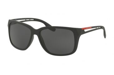Image of Prada PS03TS Progressive Prescription Sunglasses, 59mm, Matte Black, PS03TS-1BO5S0-59-PRO