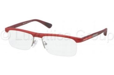 Image of Prada PS04CV Progressive Prescription Eyeglasses IAT1O1-5516 - Gunmetal Frame