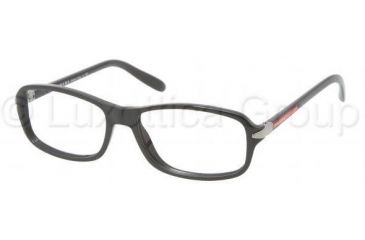 Image of Prada PS05BV Progressive Prescription Eyeglasses 1AB1O1-5316 - Black 