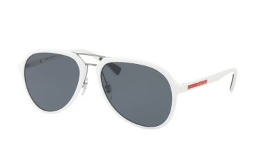 Image of Prada PS05RS Bifocal Prescription Sunglasses PS05RS-TWK5Z1-58 - Lens Diameter 58 mm, Frame Color White Rubber