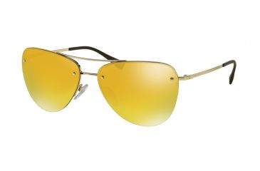 Image of Prada PS53RS Bifocal Prescription Sunglasses PS53RS-ZVN5N0-57 - Lens Diameter 57 mm, Frame Color Pale Gold