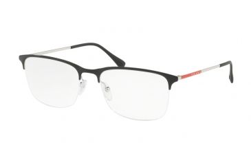 Image of Prada PS54IV Single Vision Prescription Eyeglasses, 53mm, Top Black/silver, PS54IV-1AB1O1-53-SV