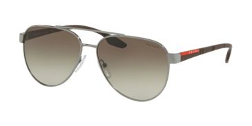 Image of Prada PS54TS Bifocal Prescription Sunglasses PS54TS-5AV1X1-58 - Lens Diameter 58 mm, Frame Color Gunmetal