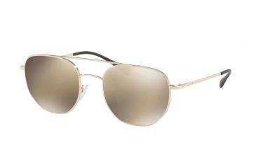 Image of Prada PS56SS Bifocal Prescription Sunglasses PS56SS-ZVN1C0-53 - Lens Diameter 53 mm, Frame Color Pale Gold