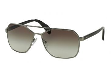 Image of Prada TYPE PR54RS Progressive Prescription Sunglasses PR54RS-7CQ0A7-60 - Lens Diameter 60 mm, Frame Color Matte Gunmetal