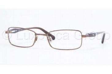 Image of Puma PU15236 Eyeglasses with No Line Progressive Rx Prescription Lenses, Select frame color 50 mm Lense Diameter / Brown Frame