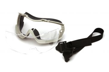 Image of Capstone Gray Frame Goggles, Clear Lens