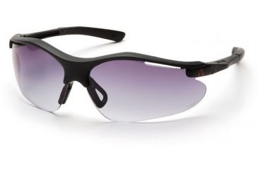 Image of Pyramex Fortress Safety Glasses - Gradient Gray Lens, Black Frame SB3721D
