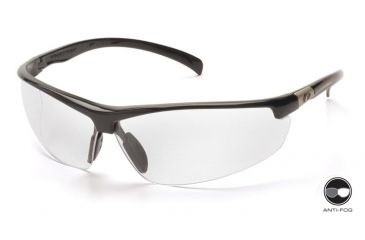 Image of Pyramex Forum Safety Glasses - Black Frame, Clear Anti-Fog Lens