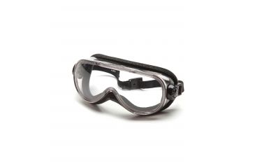 Image of Pyramex Goggles with Clear Anti-Fog with Foam Padding Lens Chem Splash Frame G404T