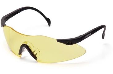 Image of Pyramex Intrepid Safety Glasses - Amber Lens, Black Frame SB1630S