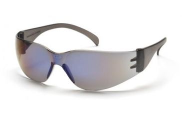 Image of Pyramex Intruder Safety Eyewear - Blue Mirror Frame and Blue Mirror Lens S4175S