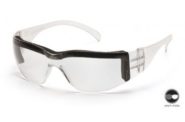 Image of Pyramex Intruder Safety Glasses - Clear Frame w/ Foam Padding/Clear-Hardcoated Anti-fog Lens