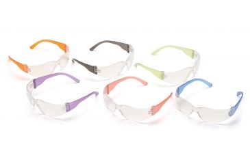 Image of Pyramex Intruder Safety Glasses - Multi Color Frames and Clear Lens S4110SMP