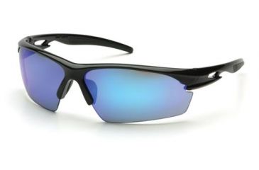 Image of Pyramex Ionix Black Frame Ice Blue Mirror, Box SB8165D