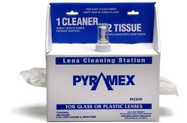 Image of Pyramex Lens Cleaning Station w/ 8oz Cleaning Solution / 600 tissues LCS10