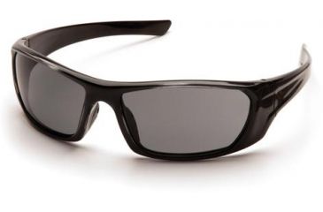 Image of Pyramex Outlander Safety Glasses, Black Frame/Gray Lens SB8020D